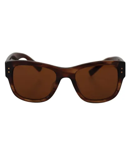 Dolce & Gabbana Womens Gorgeous Square Frame UV Sunglasses - Brown - One