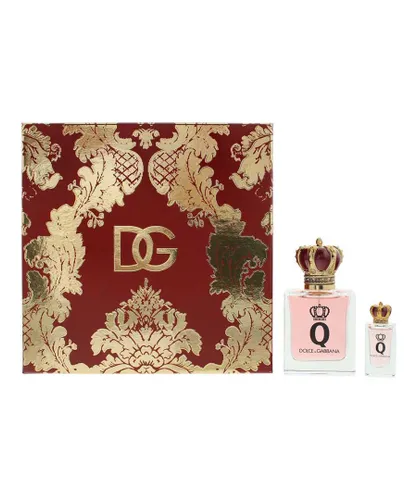 Dolce & Gabbana Womens Q Eau de Parfum 50ml + Eau de 5ml Gif Set - One Size