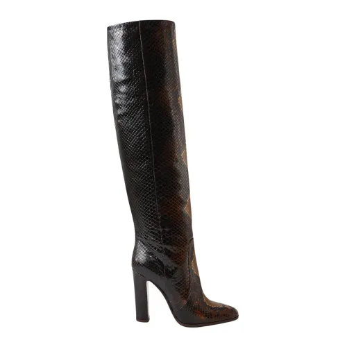 Dolce & Gabbana , Womens Snake Boots ,Brown female, Sizes: