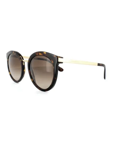 Dolce & Gabbana Womens Sunglasses 4268 502/13 Dark Havana Brown Gradient Metal - One