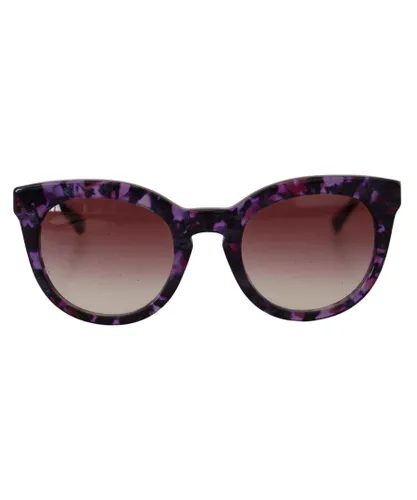 Dolce & Gabbana Womens Tortoiseshell Frames with Purple Lenses Sunglasses - One