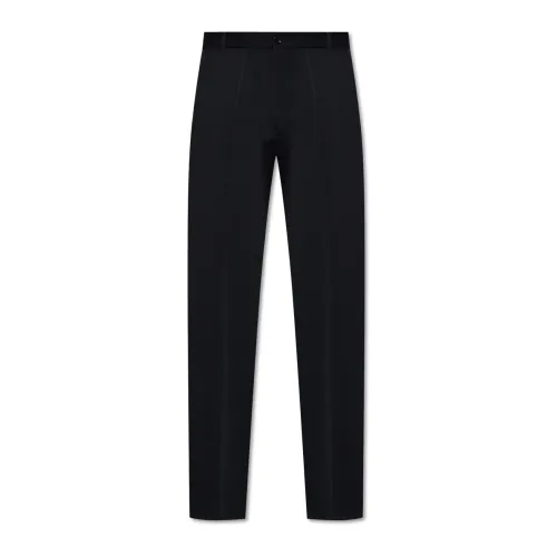 Dolce & Gabbana , Wool trousers ,Black male, Sizes: