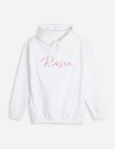 Dollymix Womens Personalised Hoodie - White, White