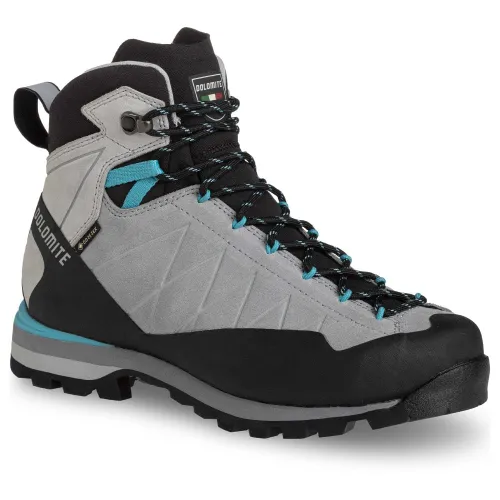 Dolomite Womens Crodarossa High GTX Boot: Aluminium Grey/Capri Blue: