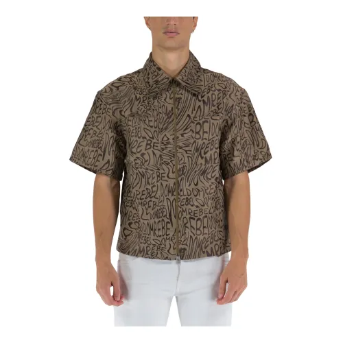 Domrebel , Short Sleeve Shirts ,Brown male, Sizes: