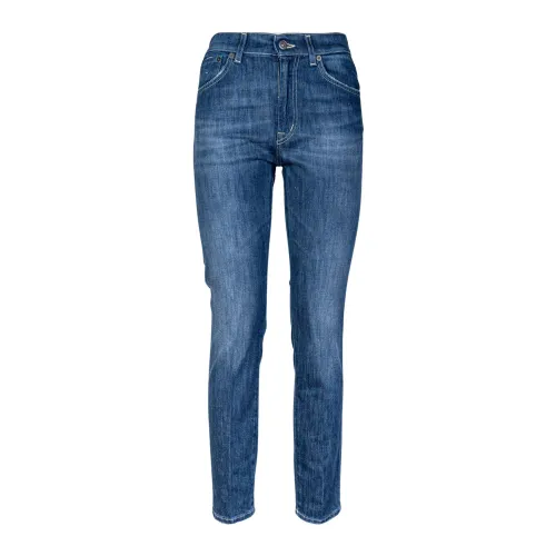 Dondup , 5-Pocket Jeans. Slim Fit, Regular Waist and Hem. Made in Italy. ,Blue female, Sizes: