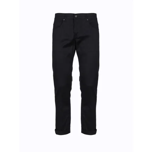 Dondup , Alex Super Skinny Black Jeans ,Black male, Sizes: