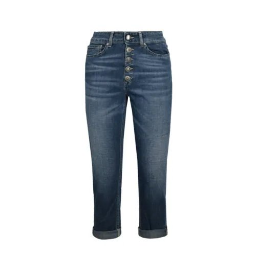 Dondup , Blue Denim Jeans with Button Closure ,Blue female, Sizes: