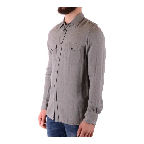Dondup , Casual Shirt ,Gray male, Sizes: