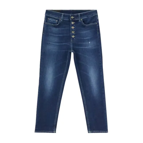 Dondup , Cropped Denim Jeans ,Blue female, Sizes: