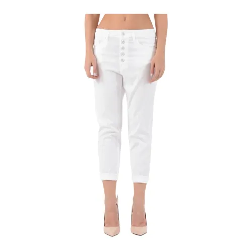 Dondup , Cropped Trousers ,White female, Sizes: