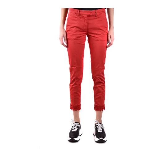 Dondup , Double Trouser Pants ,Red female, Sizes: