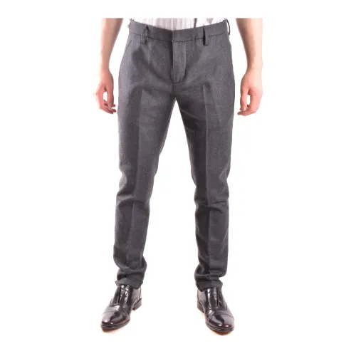 Dondup , Gray Marbled Business Suit Trousers ,Gray male, Sizes: