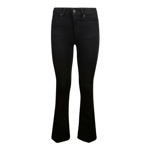 Dondup , High-Waisted Flared Bootcut Jeans ,Black female, Sizes: