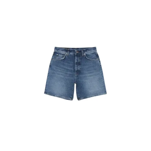 Dondup , High-Waisted Regular Fit Denim Shorts ,Blue female, Sizes: