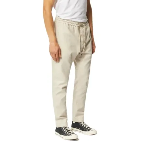 Dondup , Jogging-styleStraight Trousers ,Beige male, Sizes: