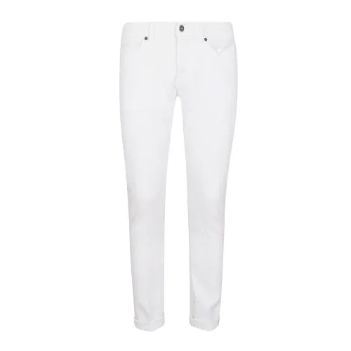 Dondup , Men's Clothing Trousers White Ss24 ,White male, Sizes: