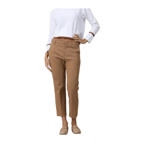 Dondup , Nima Zip Pants ,Brown female, Sizes:
