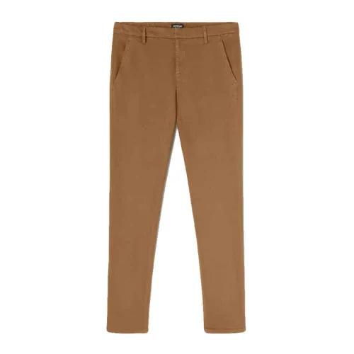 Dondup , Ral Chinos - Normal Fit ,Brown male, Sizes: