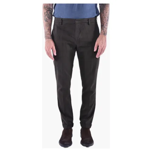 Dondup , Regular Fit Brown Pants ,Brown male, Sizes: