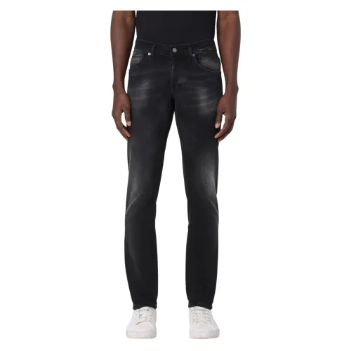 Dondup , Slim-fit Jeans ,Black male, Sizes: