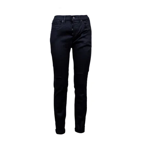 Dondup , Slim Fit Jeans ,Black male, Sizes: