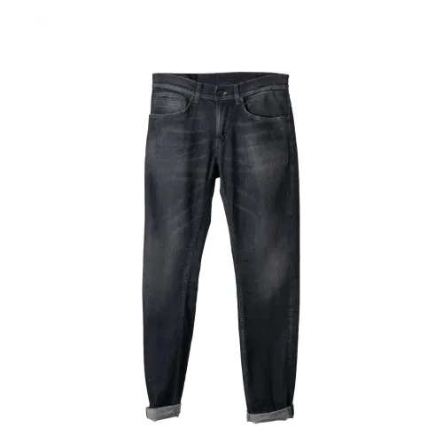 Dondup , Slim Fit Jeans ,Gray male, Sizes: