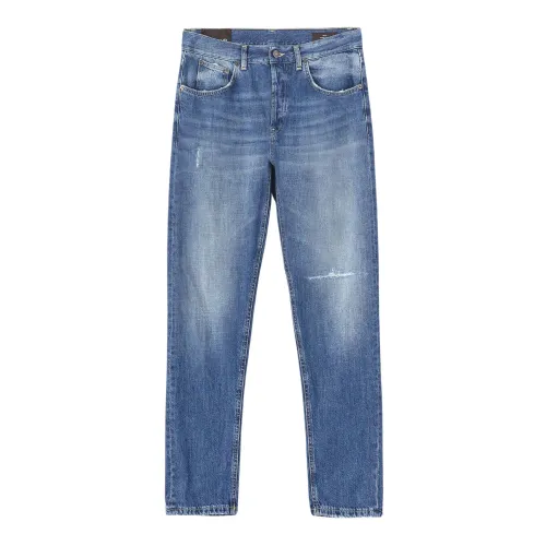 Dondup , Slim Fit Low Waist Denim Jeans ,Blue male, Sizes: