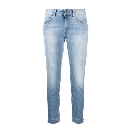 Dondup , Slim Fit Stonewashed Jeans ,Blue female, Sizes: