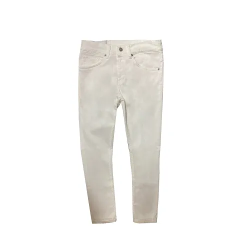 Dondup , Slim-Fit Stretch White Jeans ,White male, Sizes: