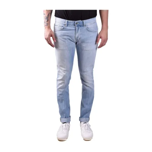 Dondup , Slim-fit Upgrade Jeans for Men ,Blue male, Sizes: