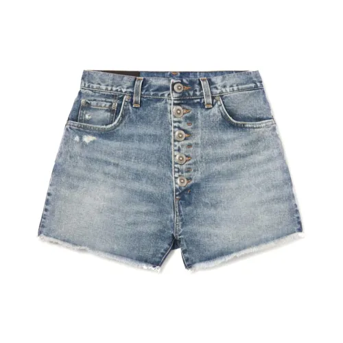 Dondup , Stella Regular Fit High Waist Denim Shorts ,Blue female, Sizes: