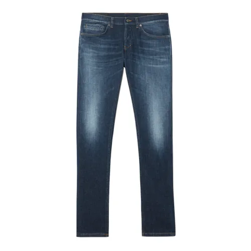 Dondup , Straight Denim Jeans ,Blue male, Sizes: