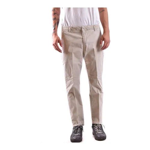 Dondup , Straight Pants ,Beige male, Sizes: