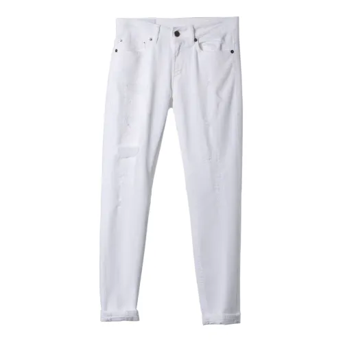 Dondup , Stretchy Denim Slim-fit Jeans ,White female, Sizes: