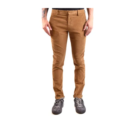 Dondup , Stylish Chinos for Men ,Brown male, Sizes: