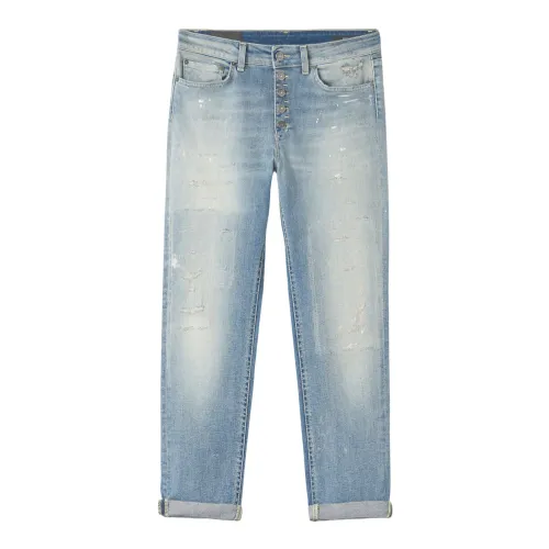 Dondup , Stylish Cropped Jeans ,Blue female, Sizes: