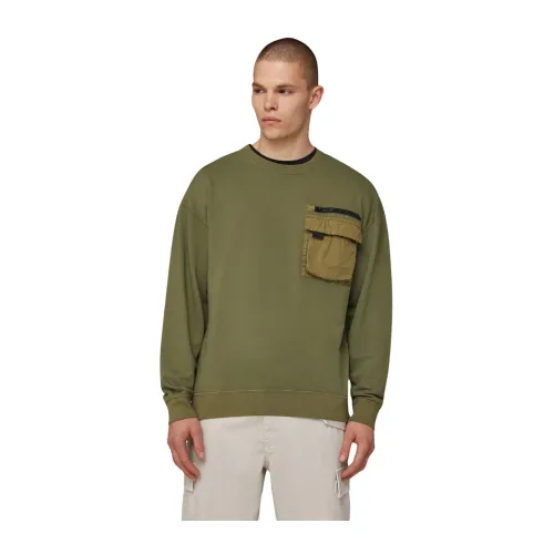 Dondup , Stylish Fleece Sweatshirt ,Green male, Sizes: