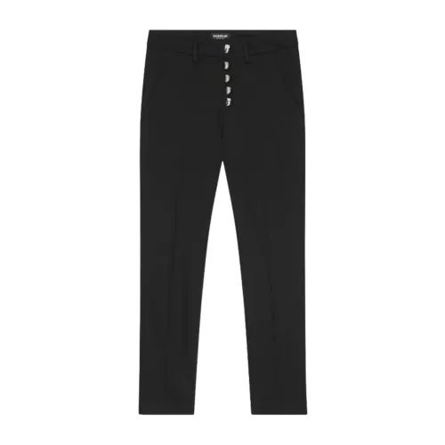 Dondup , Stylish Trousers for Women ,Black female, Sizes: