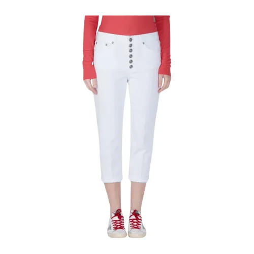 Dondup , Stylish Trousers ,White female, Sizes: