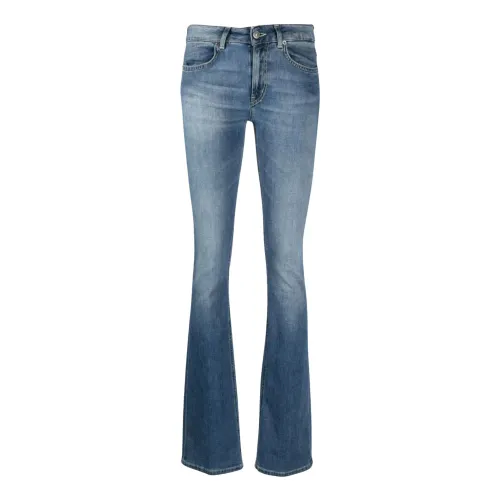 Dondup , Vintage Blue Boot-Cut Jeans ,Blue female, Sizes: