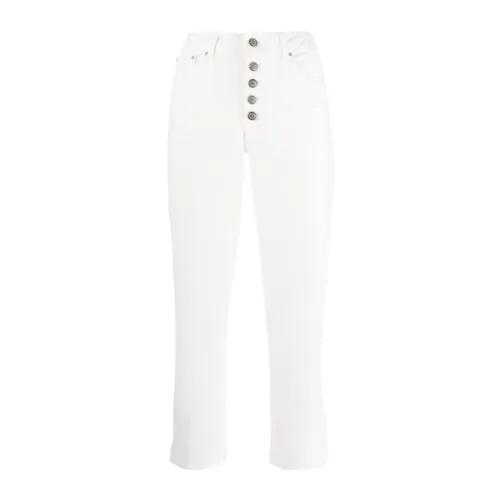 Dondup , White Cropped Jeans ,White female, Sizes: