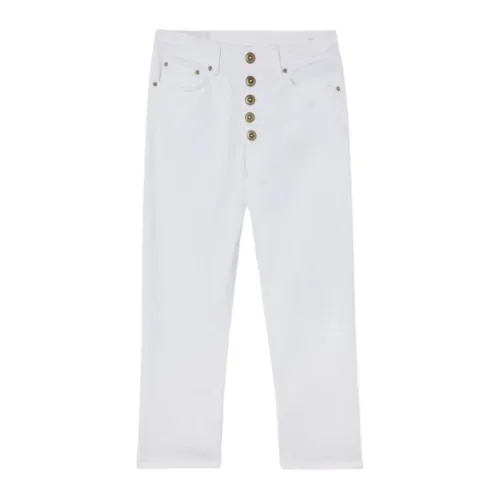 Dondup , White Jeans for Women - Distinct and Stylish Look ,White female, Sizes: