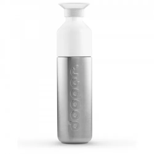 Dopper - Dopper Solid Steel - Water bottle size 490 ml, grey/white