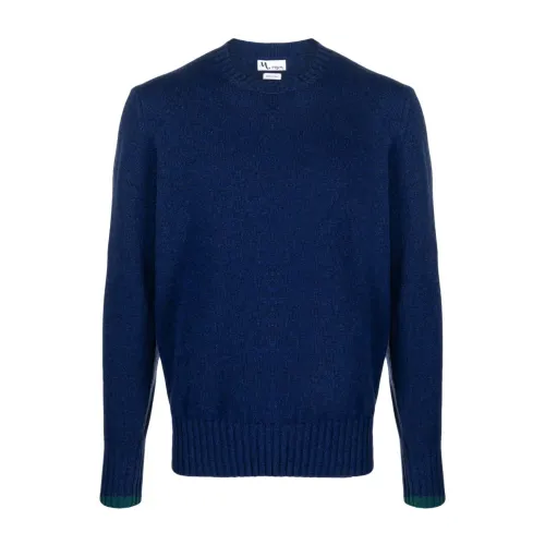 Doppiaa , Blue Sweaters with Appio Shirt ,Blue male, Sizes: