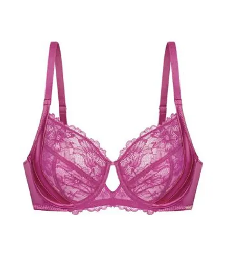 Dorina Curves Mid Pink Lace Underwired Bra New Look