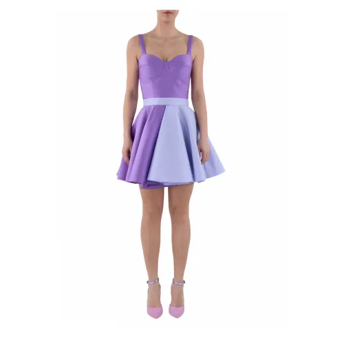 Doris S , Chiara short dress ,Purple female, Sizes: