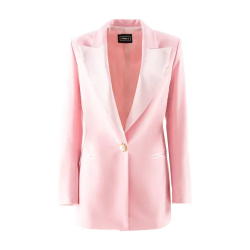 Doris S , Naomi Single-Breasted Jackets ,Pink female, Sizes: