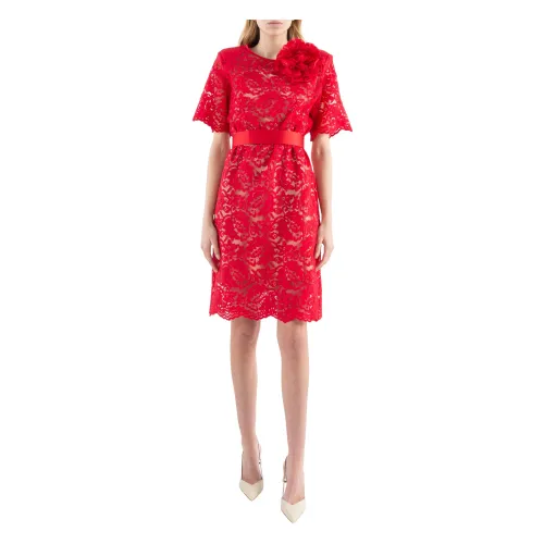 Doris S , Pua long short dress ,Red female, Sizes: