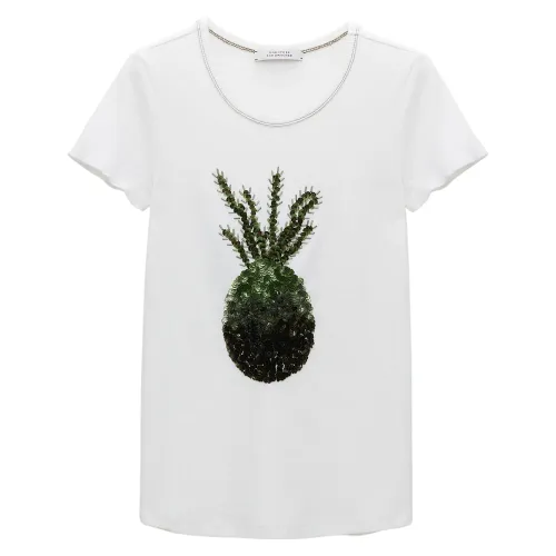 Dorothee Schumacher , Sparkling Joy Pineapple Print Shirt ,White female, Sizes: